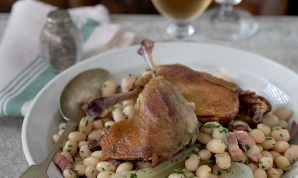 Duck Leg Confit With Haricots Bean